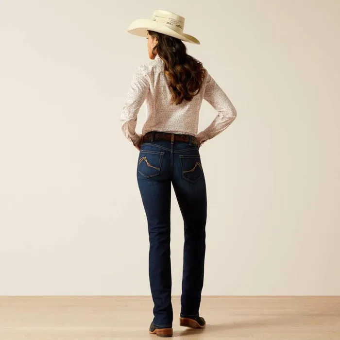 Women Denim Ariat Mid Rise Romana Straight Pennsylvania Women Denim Ariat Mid Rise Romana Straight Pennsylvania