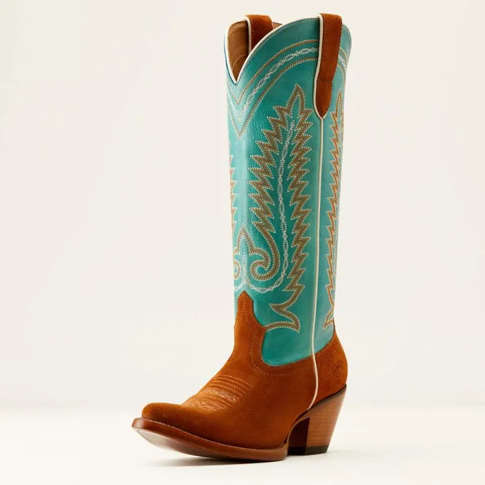 Women Dress and Fashion Boots Ariat Ambrose Western Boot Penny Suedepale Turquoise Women Dress and Fashion Boots Ariat Ambrose Western Boot Penny Suedepale Turquoise