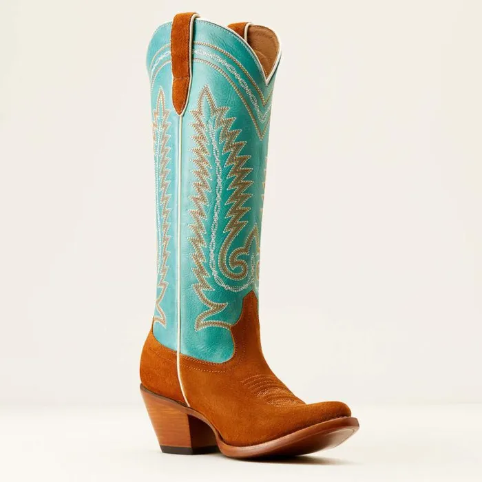 Women Dress and Fashion Boots Ariat Ambrose Western Boot Penny Suedepale Turquoise Women Dress and Fashion Boots Ariat Ambrose Western Boot Penny Suedepale Turquoise
