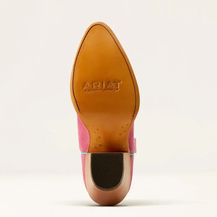Women Dress and Fashion Boots Ariat Ambrose Western Boot Raspberry Suedepearly White Women Dress and Fashion Boots Ariat Ambrose Western Boot Raspberry Suedepearly White