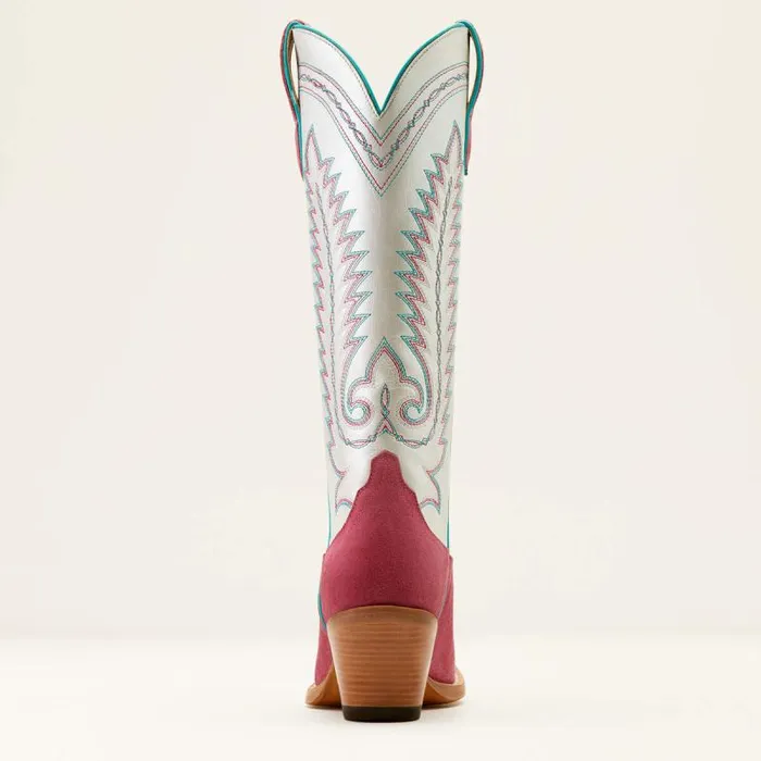 Women Dress and Fashion Boots Ariat Ambrose Western Boot Raspberry Suedepearly White Women Dress and Fashion Boots Ariat Ambrose Western Boot Raspberry Suedepearly White