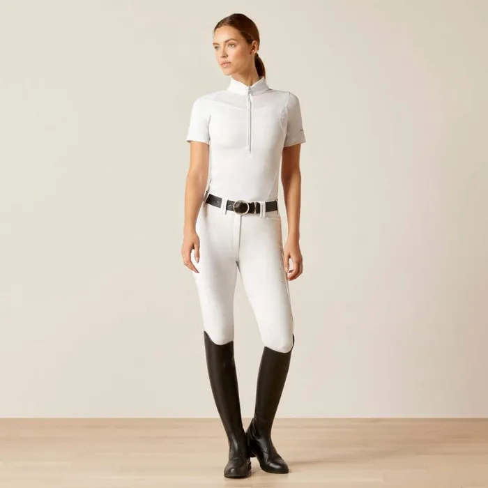 Women English Riding Ariat Ascent Show Shirt White Women English Riding Ariat Ascent Show Shirt White