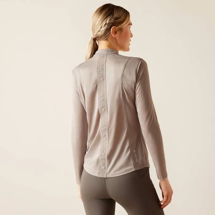 Women English Riding Ariat Breathe 14 Zip Baselayer Zinc