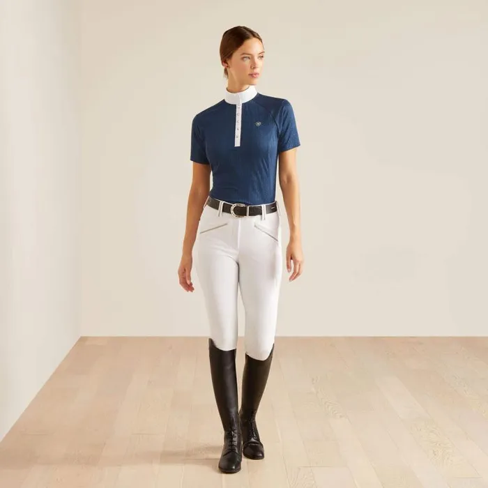 Women English Riding Ariat Showstopper 30 Show Shirt Dark Denim Women English Riding Ariat Showstopper 30 Show Shirt Dark Denim