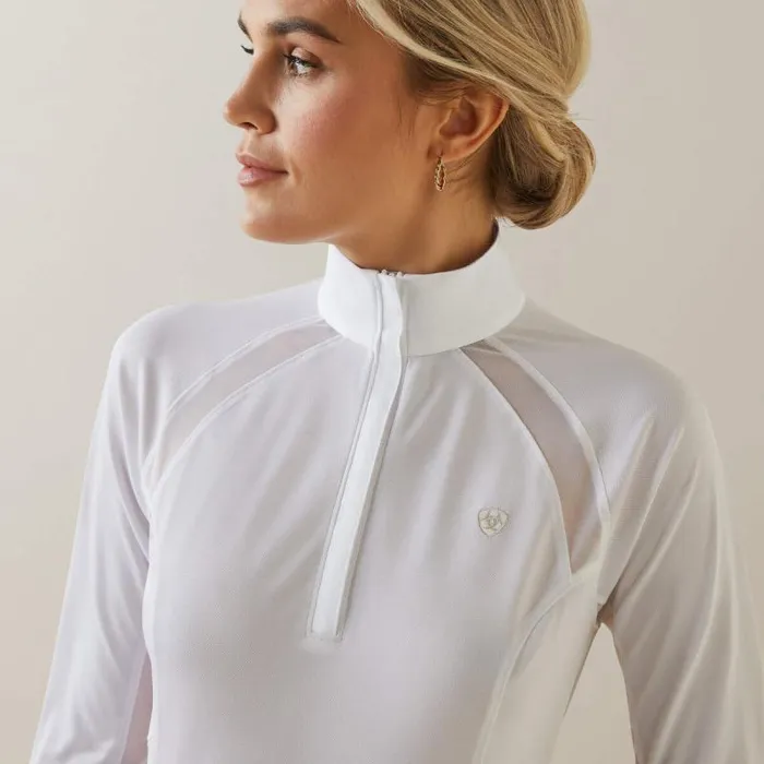 Women English Riding Ariat Sunstopper Pro 20 Show Shirt Whiteflynn Women English Riding Ariat Sunstopper Pro 20 Show Shirt Whiteflynn
