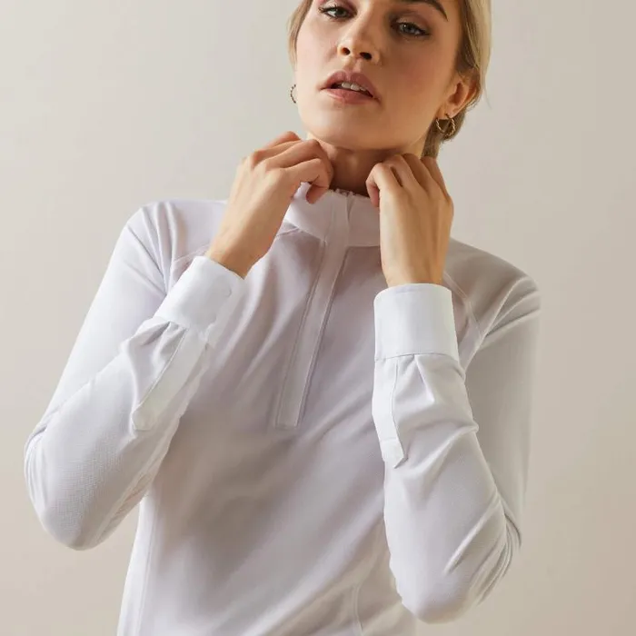 Women English Riding Ariat Sunstopper Pro 20 Show Shirt Whiteflynn Women English Riding Ariat Sunstopper Pro 20 Show Shirt Whiteflynn
