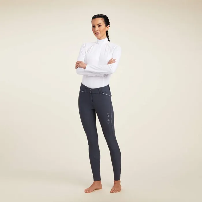 Women English Riding Ariat Tri Factor Lumina Grip Full Seat Breech Ebony Women English Riding Ariat Tri Factor Lumina Grip Full Seat Breech Ebony