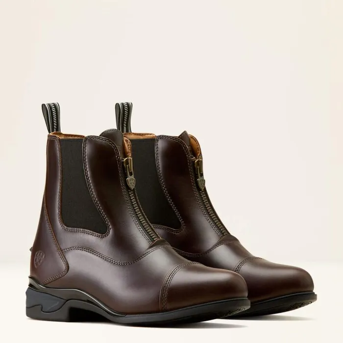 Women English Riding Boots Ariat Devon Zip Paddock Boot Waxed Chocolate Women English Riding Boots Ariat Devon Zip Paddock Boot Waxed Chocolate