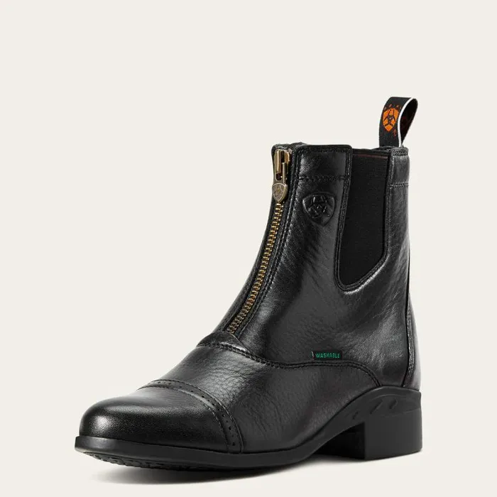 Women English Riding Boots Ariat Heritage Breeze Zip Paddock Boot Black