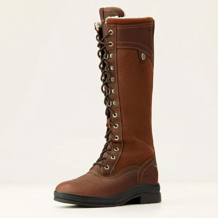 Women English Riding Boots Ariat Wythburn Tall Waterproof Boot Dark Brown