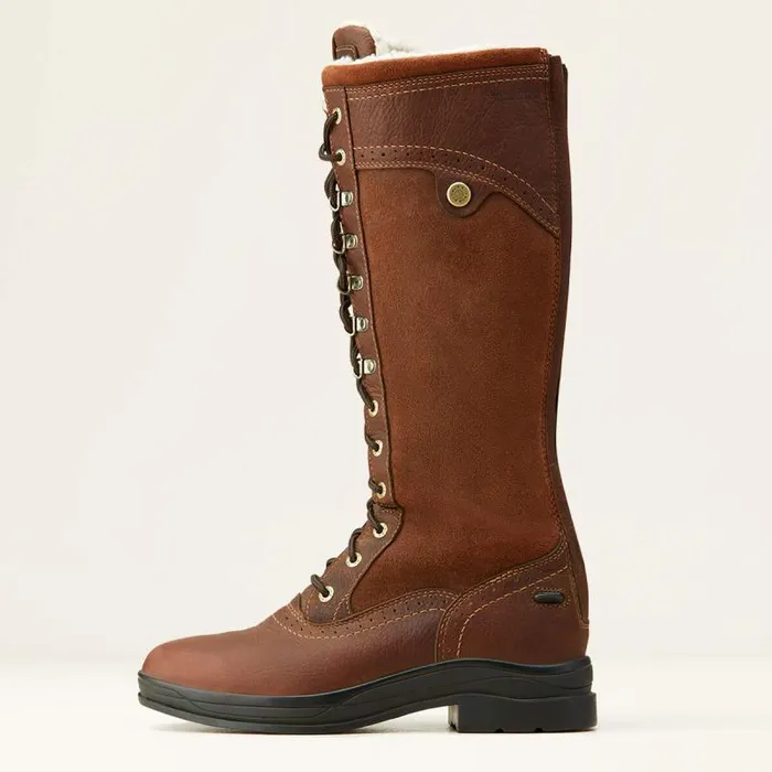 Women English Riding Boots Ariat Wythburn Tall Waterproof Boot Dark Brown