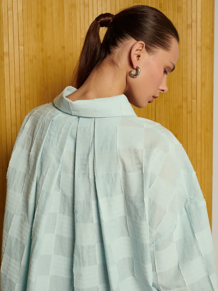 Women Ghospell Katy Pleat Back Shirt Illusion Blue Sister Jane Tops