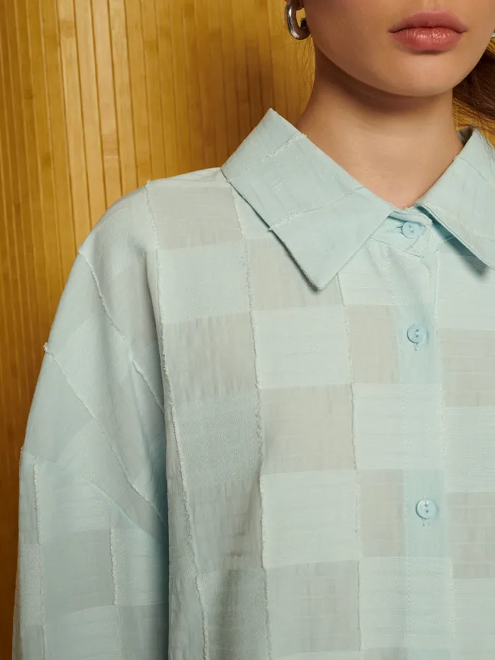 Women Ghospell Katy Pleat Back Shirt Illusion Blue Sister Jane Tops