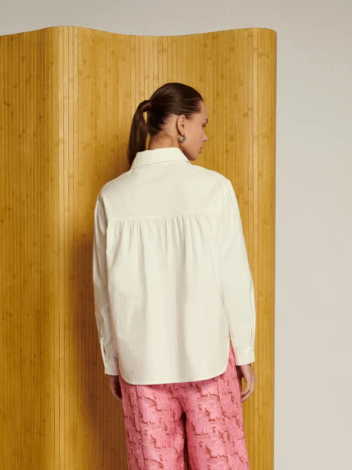 Women Ghospell Riley Wave Shirt Pearl White Sister Jane Tops