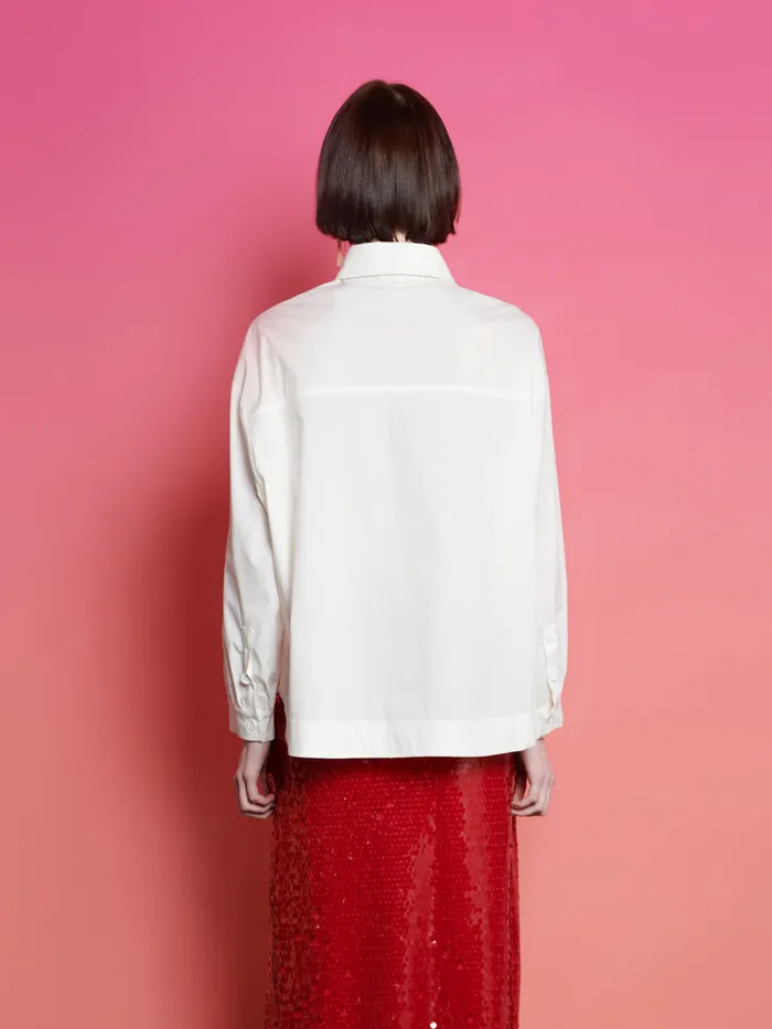 Women Ghospell Sabina Seamed Shirt White Sister Jane Tops