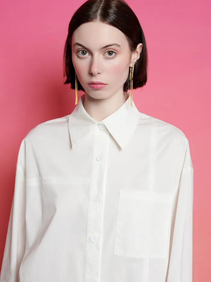 Women Ghospell Sabina Seamed Shirt White Sister Jane Tops