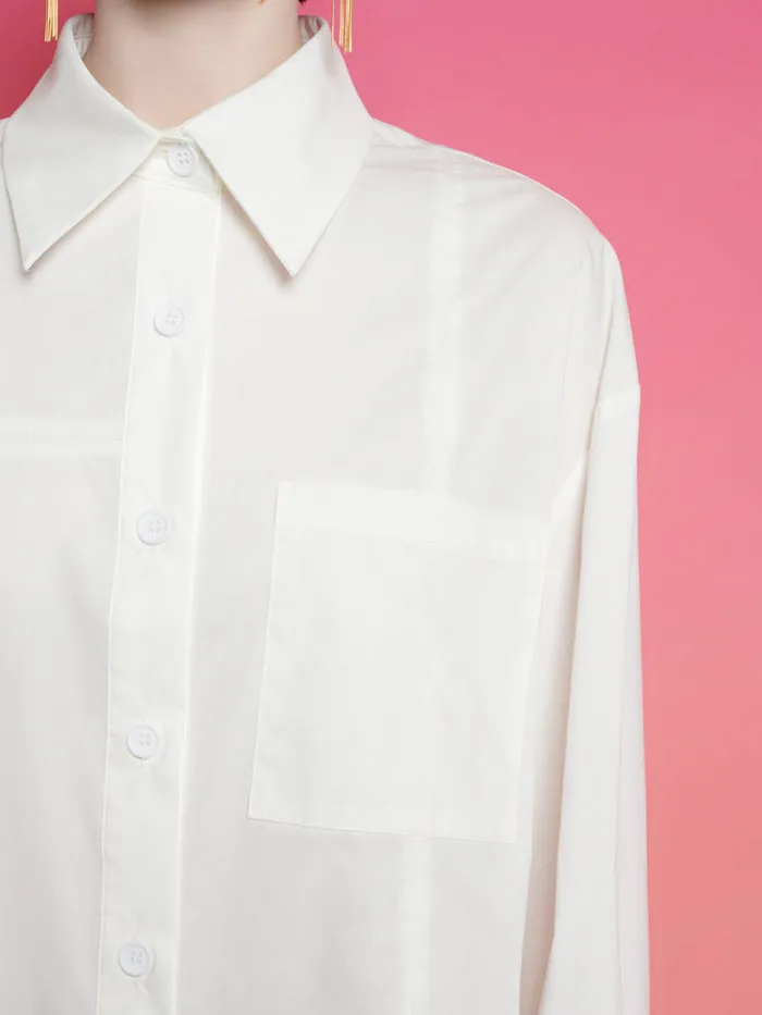 Women Ghospell Sabina Seamed Shirt White Sister Jane Tops