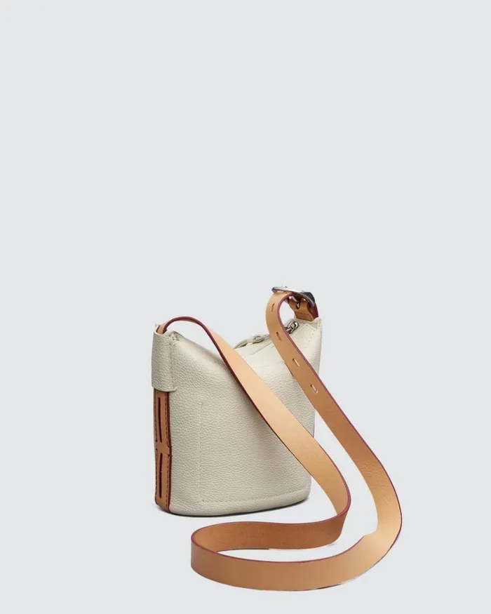 Women Handbags Rag 038 Bone Belize Mini Bucket Bag 8211 Leather Antique White