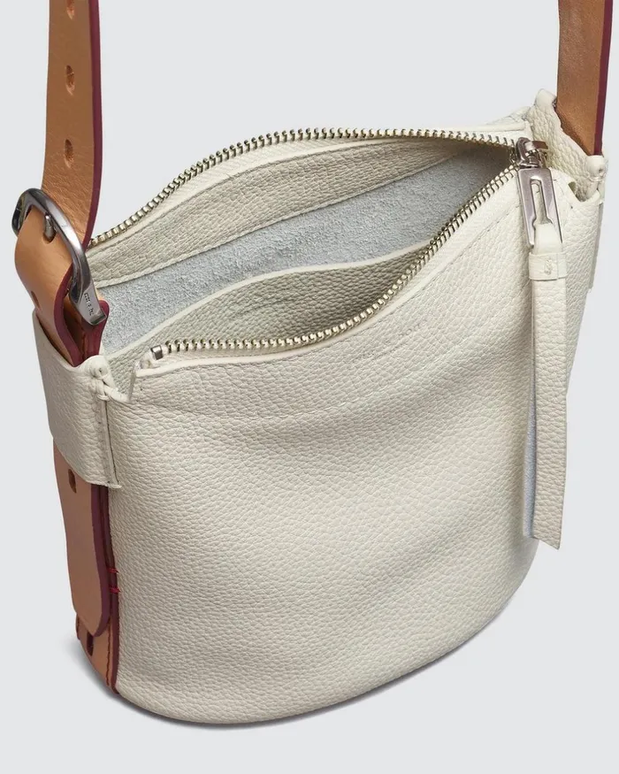Women Handbags Rag 038 Bone Belize Mini Bucket Bag 8211 Leather Antique White
