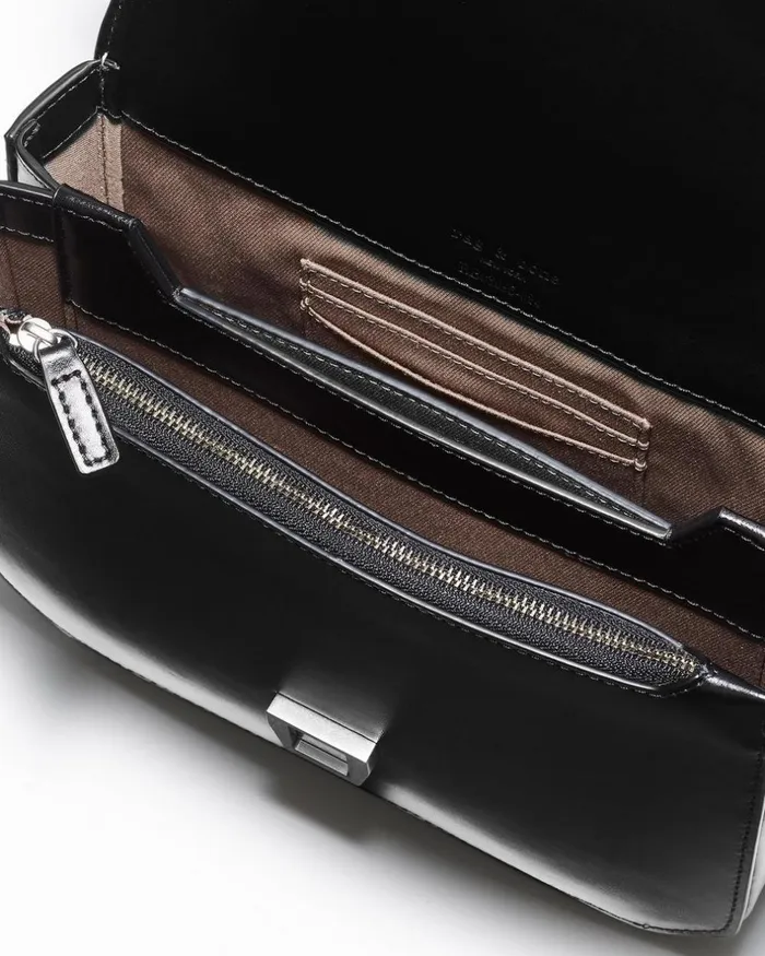 Women Handbags Rag 038 Bone Max Crossbody 8211 Leather Black