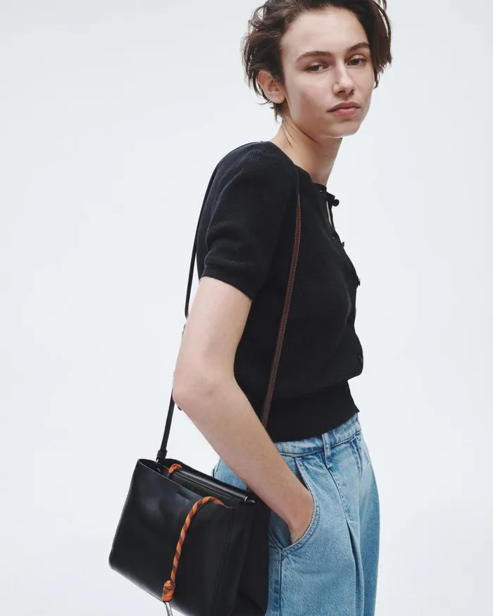 Women Handbags Rag 038 Bone Passenger Crossbody 8211 Leather Black Olive Night