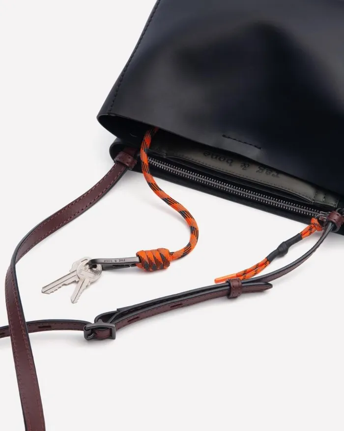 Women Handbags Rag 038 Bone Passenger Crossbody 8211 Leather Black Olive Night
