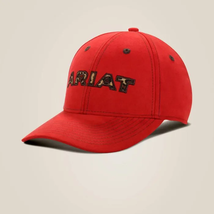 Women Hats and Caps Ariat Cheetah Logo Cap Red
