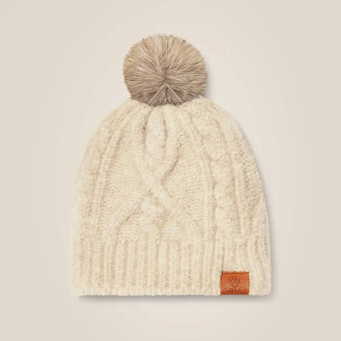 Women Hats and Caps Ariat Entwine Beanie Fields Of Rye Heather