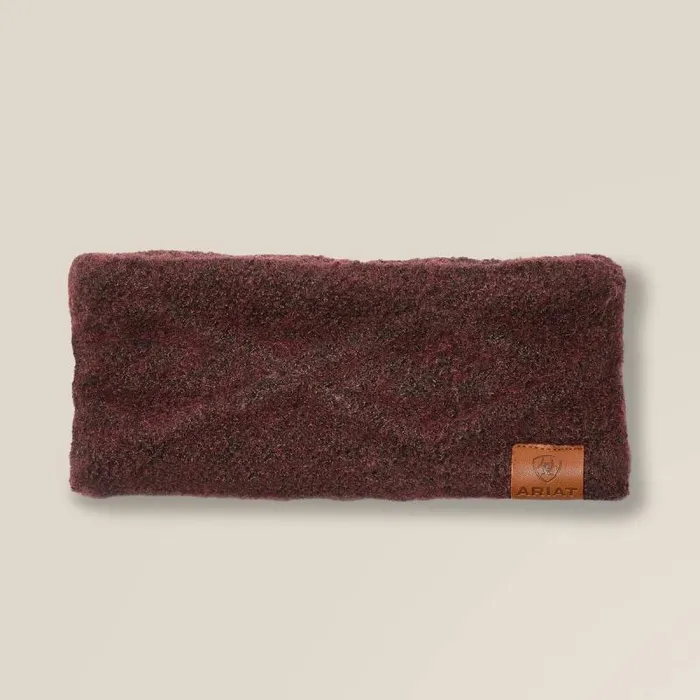 Women Hats and Caps Ariat Entwine Headband Raisin Heather