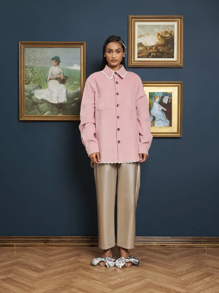 Women Hector Cord Over Shirt Dusty Pink Sister Jane Tops