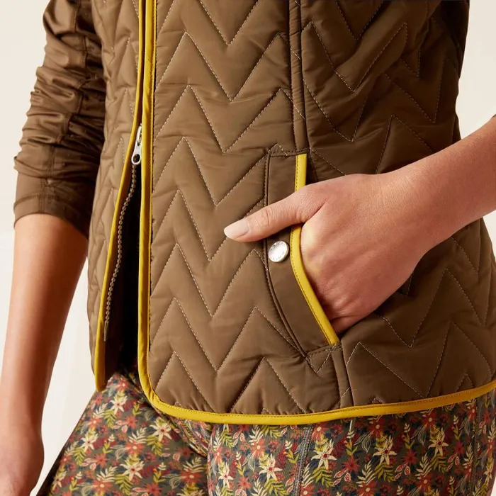 Women Jackets and Vests Ariat Ashley Insulated Vest Canteen