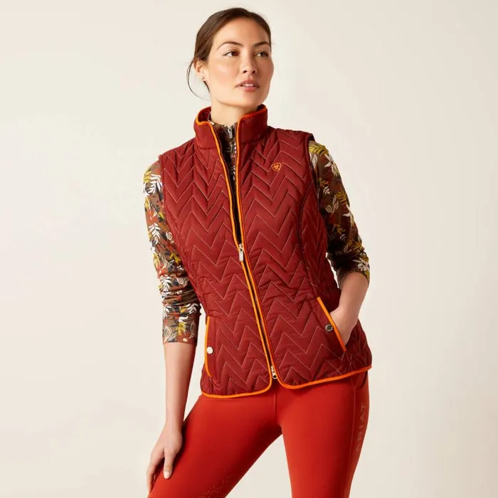 Women Jackets and Vests Ariat Ashley Insulated Vest Fired Brick