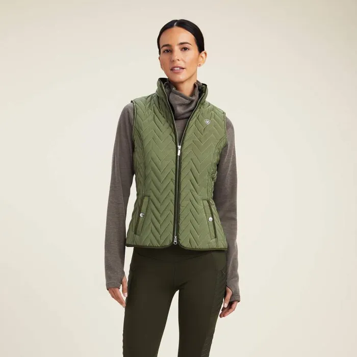 Women Jackets and Vests Ariat Ashley Insulated Vest Four Leaf Clover