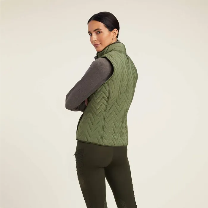 Women Jackets and Vests Ariat Ashley Insulated Vest Four Leaf Clover