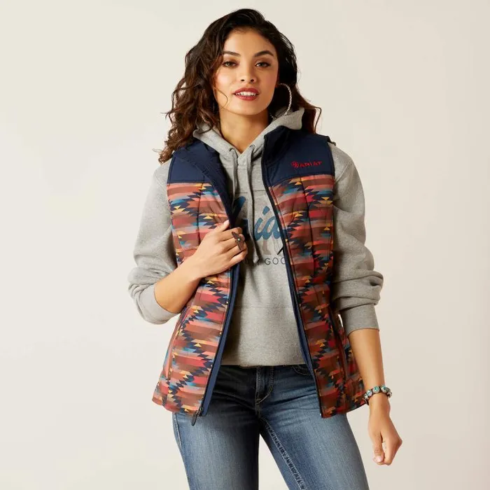 Women Jackets and Vests Ariat Crius Insulated Vest Mirage Print
