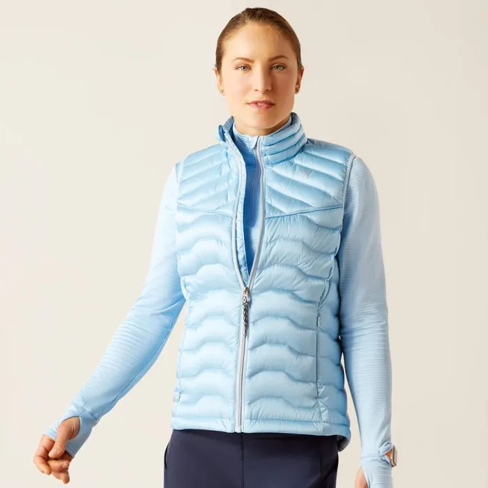 Women Jackets and Vests Ariat Ideal Down Vest Iridescent Cote D039azur