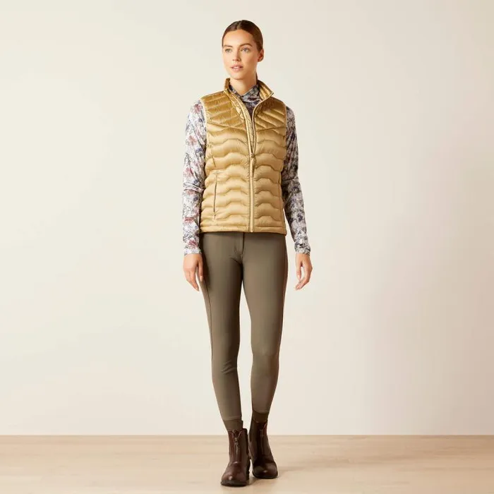 Women Jackets and Vests Ariat Ideal Down Vest Iridescent Fields Of Rye