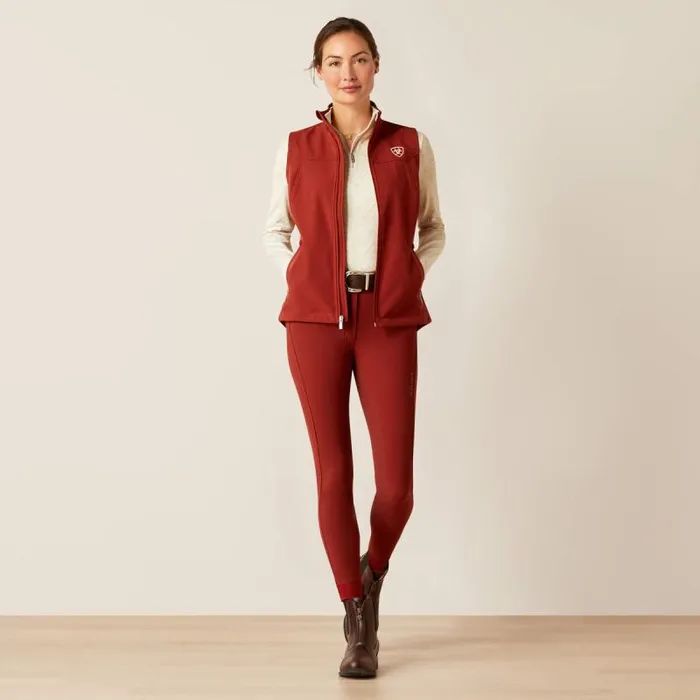 Women Jackets and Vests Ariat New Team Softshell Vest Fired Brick Women Jackets and Vests Ariat New Team Softshell Vest Fired Brick