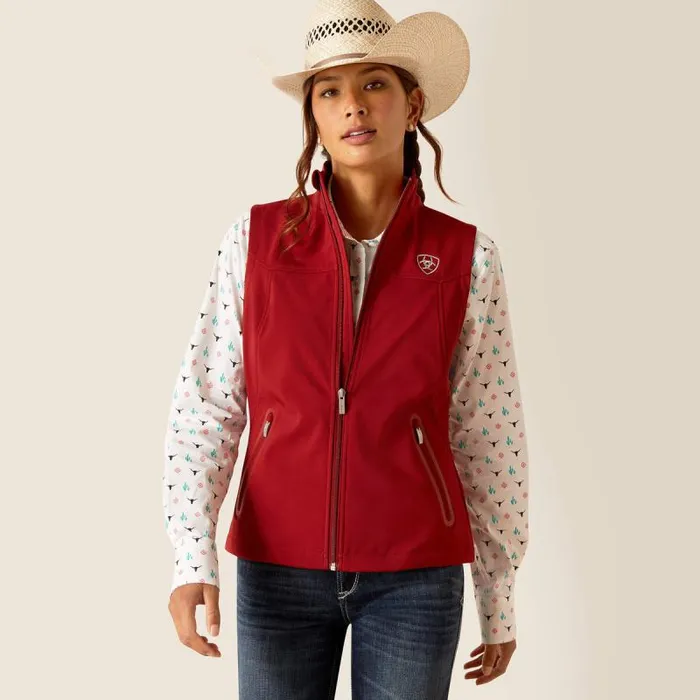 Women Jackets and Vests Ariat New Team Softshell Vest Sundried Tomato