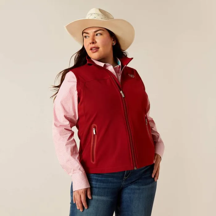 Women Jackets and Vests Ariat New Team Softshell Vest Sundried Tomato