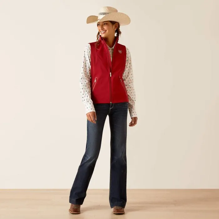 Women Jackets and Vests Ariat New Team Softshell Vest Sundried Tomato