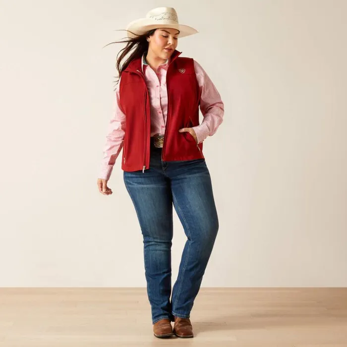 Women Jackets and Vests Ariat New Team Softshell Vest Sundried Tomato