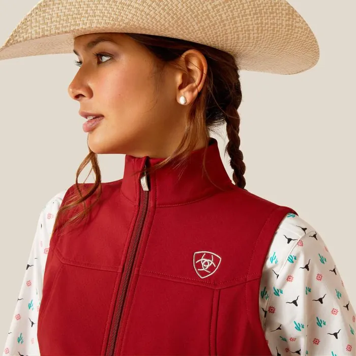 Women Jackets and Vests Ariat New Team Softshell Vest Sundried Tomato