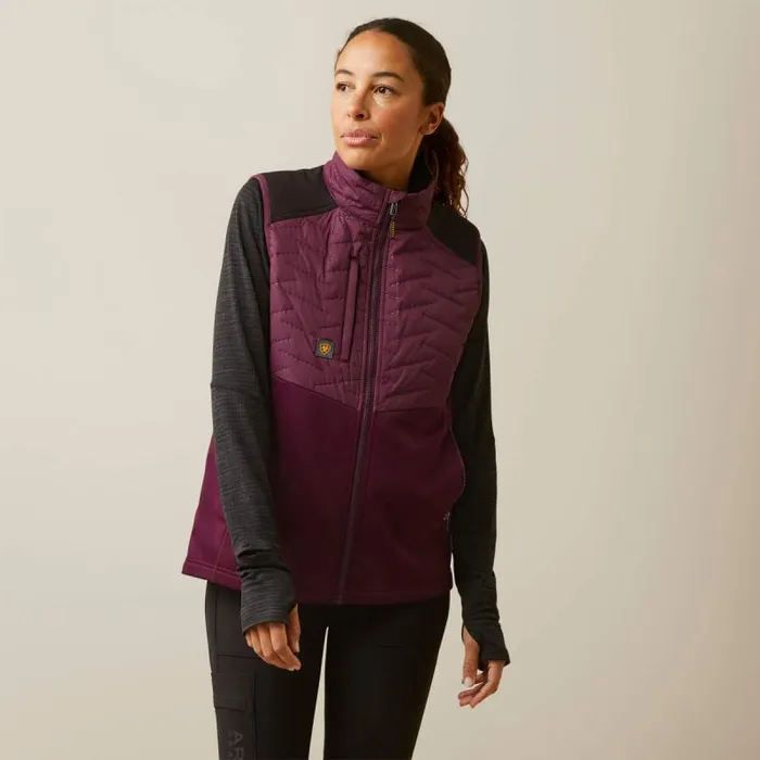 Women Jackets and Vests Ariat Rebar Cloud 9 Insulated Vest Potent Purple