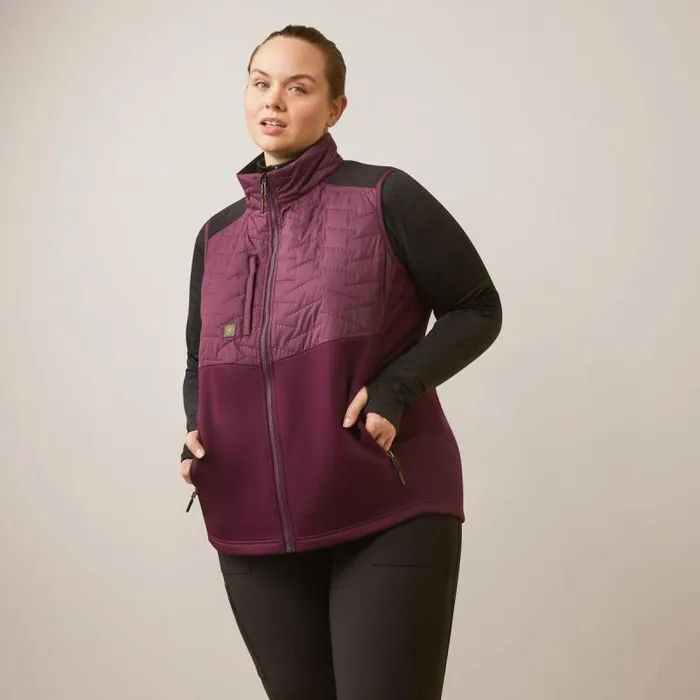Women Jackets and Vests Ariat Rebar Cloud 9 Insulated Vest Potent Purple