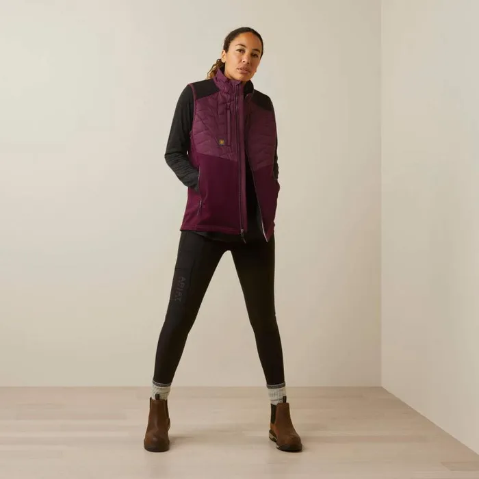 Women Jackets and Vests Ariat Rebar Cloud 9 Insulated Vest Potent Purple