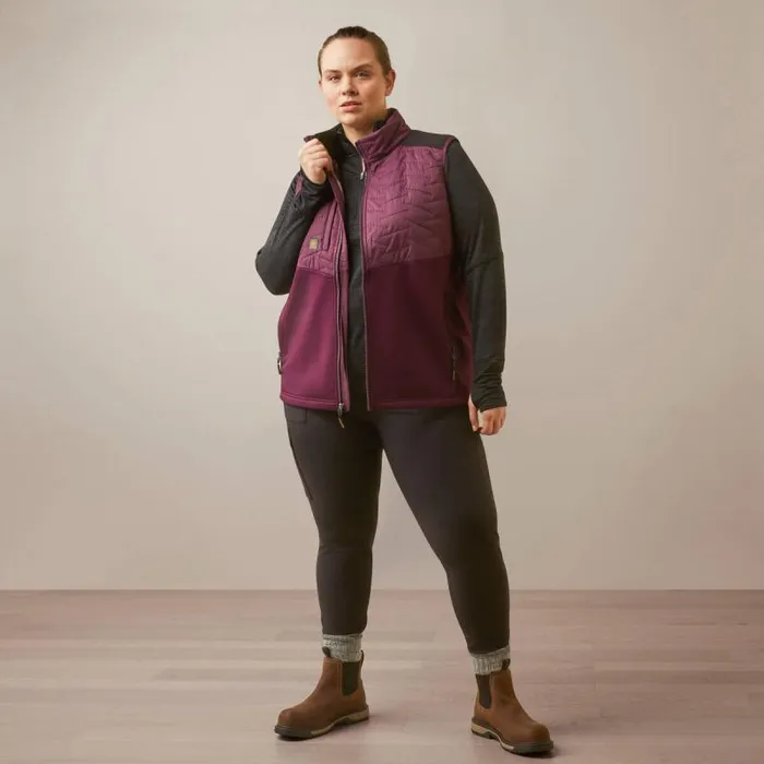 Women Jackets and Vests Ariat Rebar Cloud 9 Insulated Vest Potent Purple