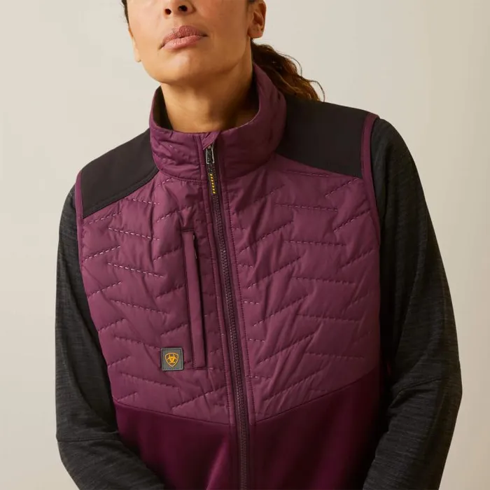 Women Jackets and Vests Ariat Rebar Cloud 9 Insulated Vest Potent Purple