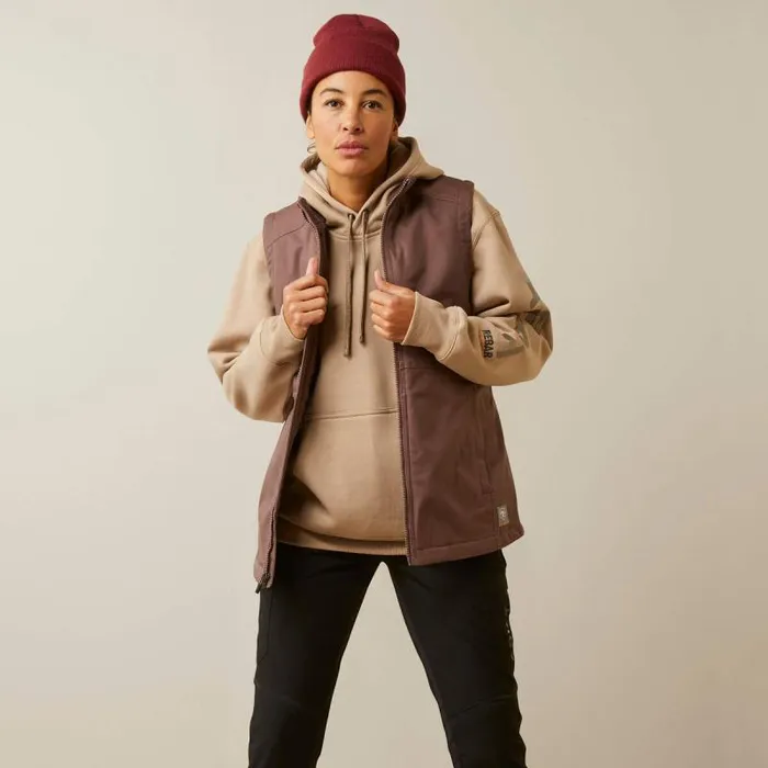 Women Jackets and Vests Ariat Rebar DuraCanvas Insulated Vest Peppercorn