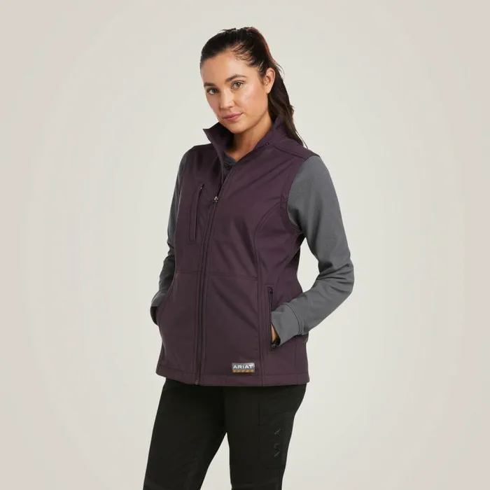 Women Jackets and Vests Ariat Rebar Stretch Canvas Softshell Vest Plum Perfect Women Jackets and Vests Ariat Rebar Stretch Canvas Softshell Vest Plum Perfect